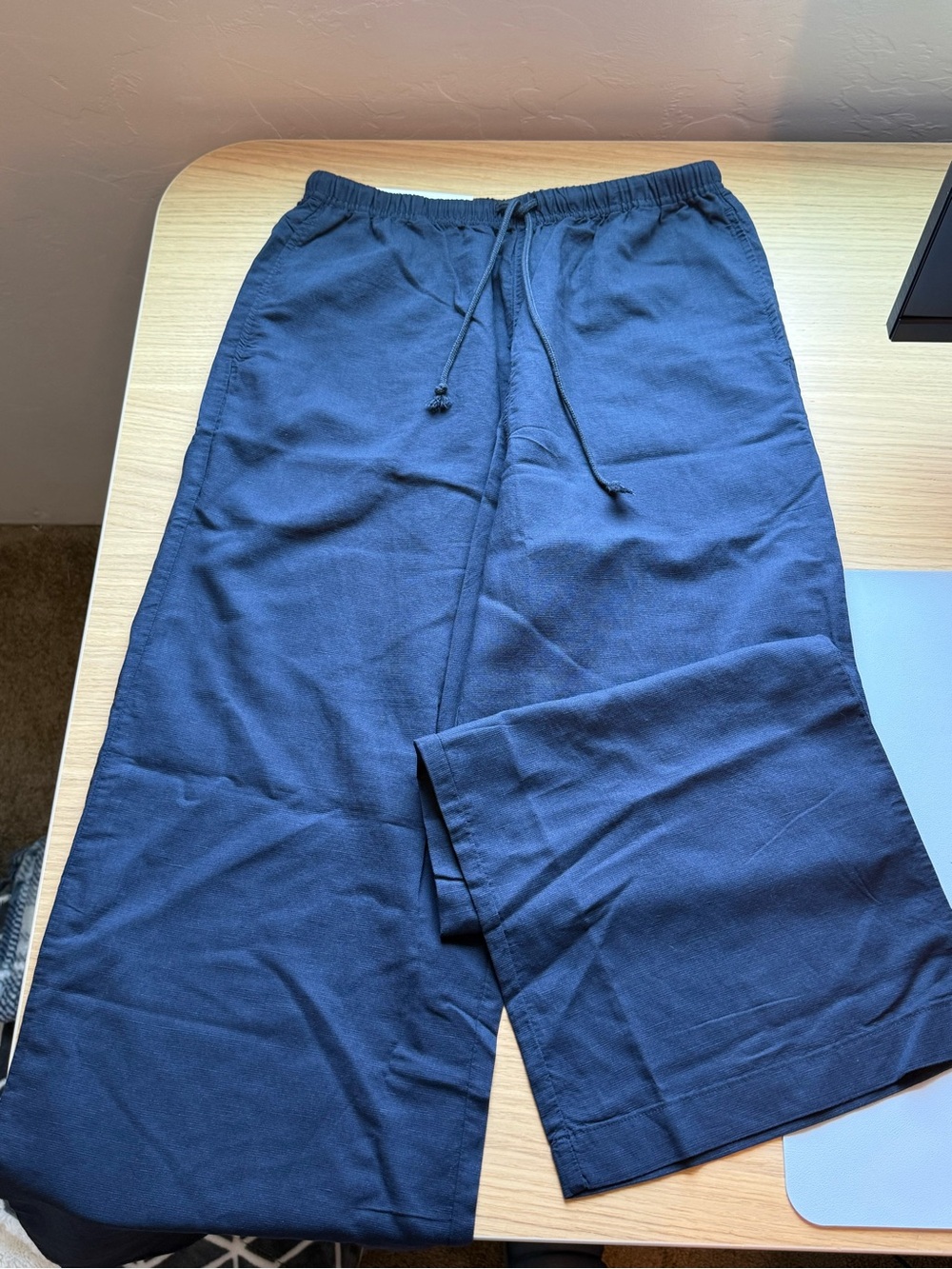 UNIQLO Women Linen Blend Easy Pants, Size S